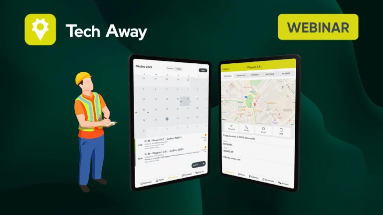 App per l'assistenza tecnica e invio di rapportini webinar