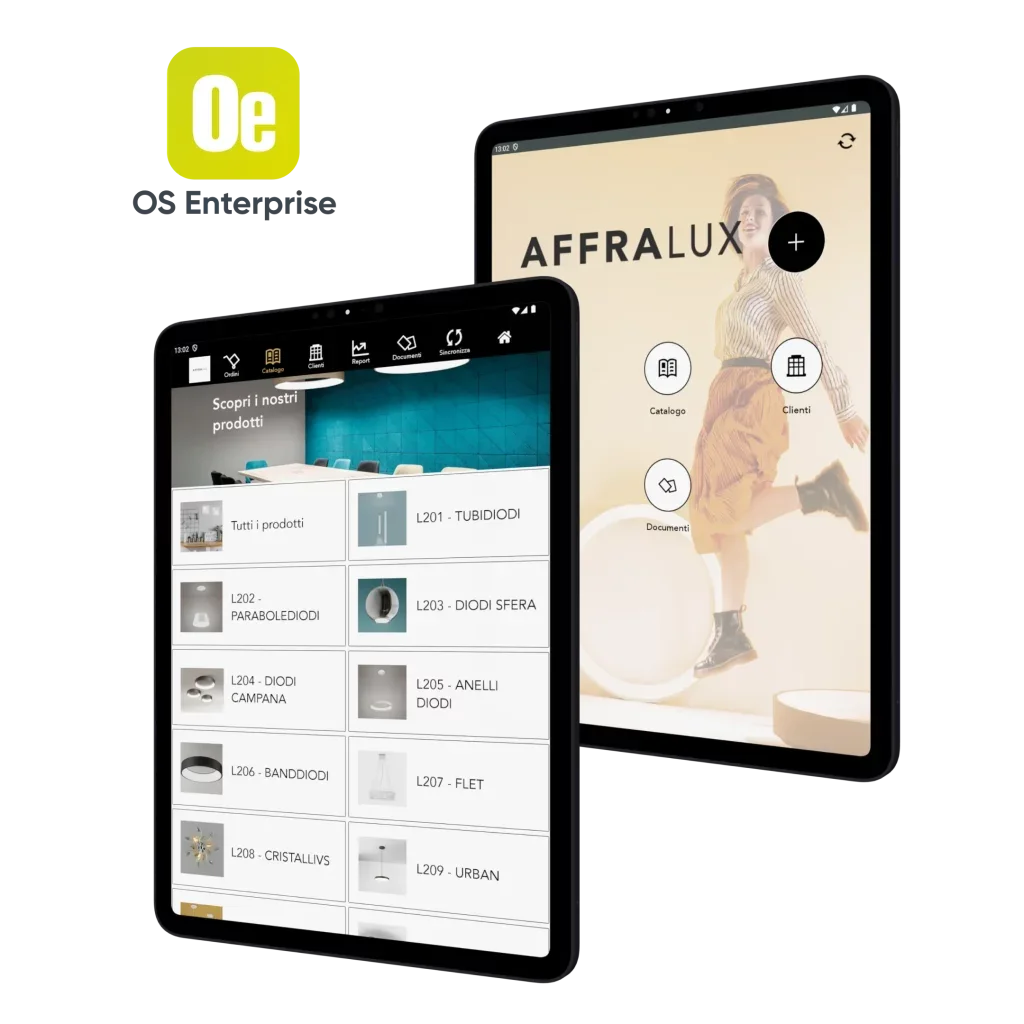 affralux illuminazione sales force automation os enterprise cosmobile